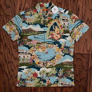 Tori Richard Button Down Short Sleeve Shirt mens small